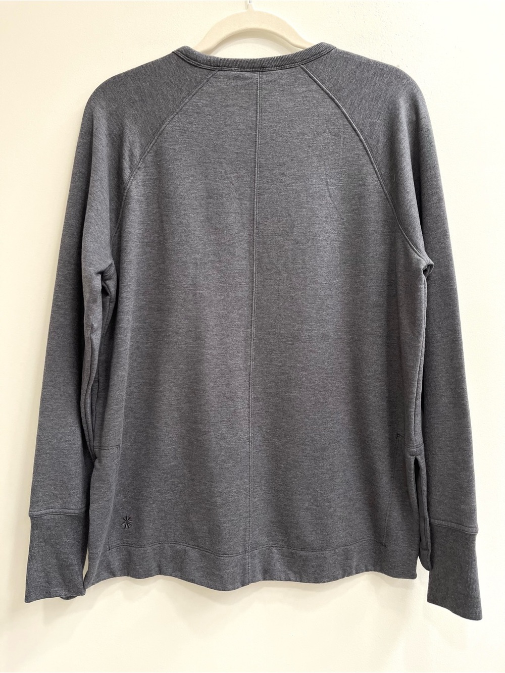 Athleta Coaster Luxe Recover Sweatshirt Heathered Gray Nirvana Fabric Size Small - Picture 5 of 12